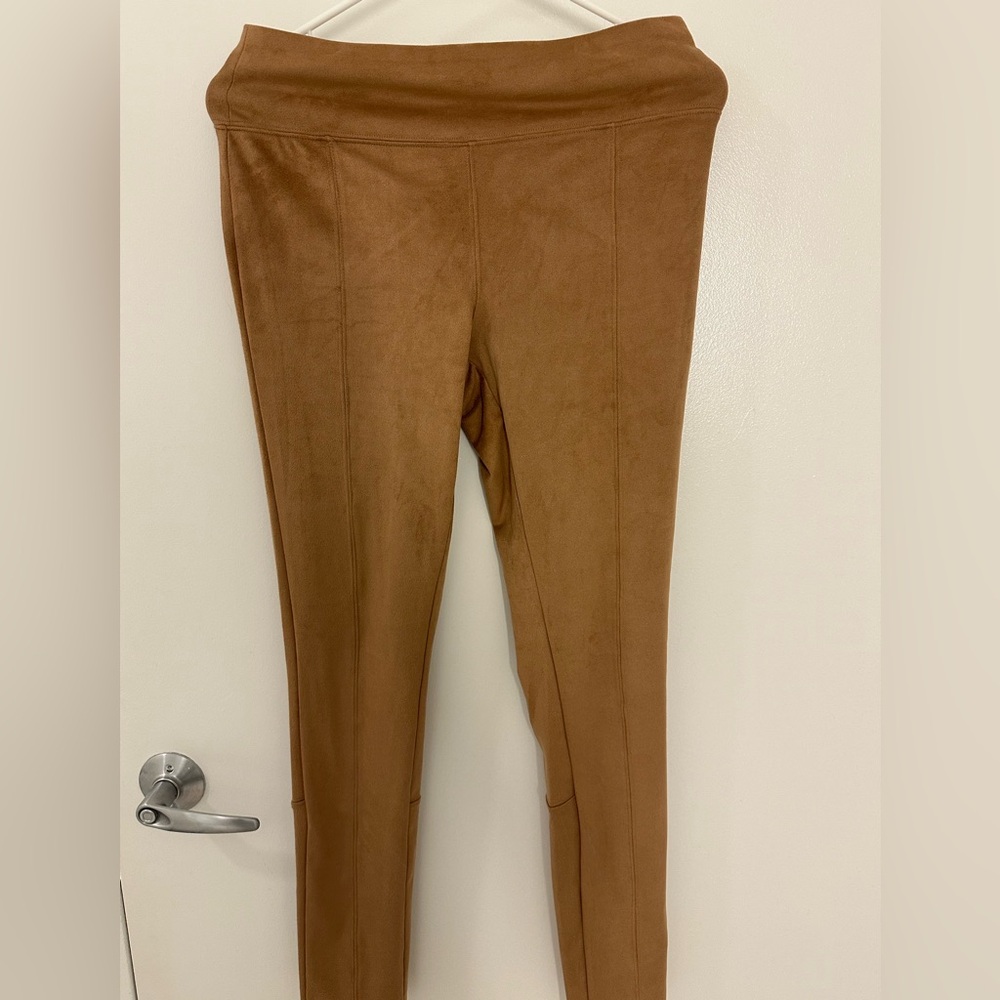 Express Tan Suede Women's Leggings